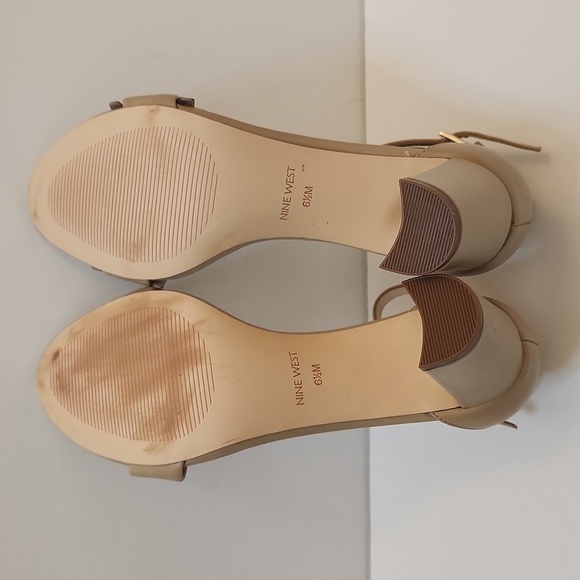 Nine West Woman's Pruce Block Heel Shoe Sandle Size 6.5 - Picture 8 of 10